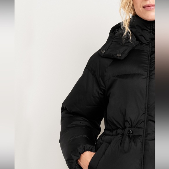 NWT OLD NAVY Water-Resistant Quilted Long Puffer Jacket - Picture 7 of 13